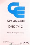 Cybelec-Cybelec DNC 74 C, Notice de Programmation, Parametres, French Programming Manual-DNC 74 C-01